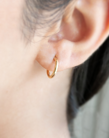 Buy Stainless Steel Womens Hoop Earrings for Men Huggie Ear Piercings  Hypoallergenic 20G (1pair Gold) at Amazon.in